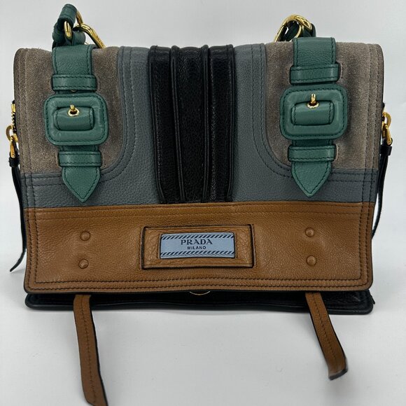 Prada Glace Calf Leather Etiquette Bag - Picture 1 of 9